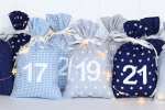 Mobile Preview: Adventskalender Säckchen aus Stoff - mit zahlen